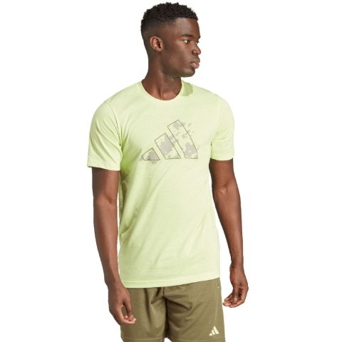Koszulka męska adidas Trail Essentials Seasonal Training Graphic limonkowa IJ9602 Koszulka męska adidas Trail Essentials Seasonal Training Graphic limonkowa IJ9602