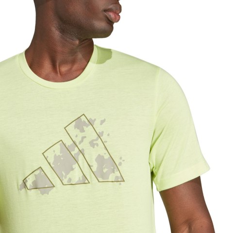 Koszulka męska adidas Trail Essentials Seasonal Training Graphic limonkowa IJ9602 Koszulka męska adidas Trail Essentials Seasonal Training Graphic limonkowa IJ9602