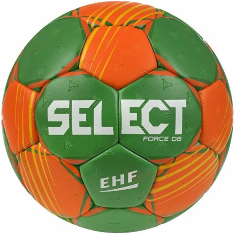 Piłka ręczna Select Force DB EHF 3 zielono-pomarańczowa 11749 Piłka ręczna Select Force DB EHF 3 zielono-pomarańczowa 11749