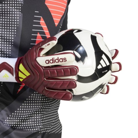 Rękawice bramkarskie adidas Copa GL League bordowe IQ4012 Rękawice bramkarskie adidas Copa GL League bordowe IQ4012