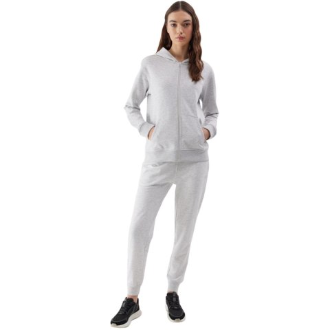 Bluza damska 4F F0956 chłodny jasny szary melanż 4FWSS24TSWSF0956 27M Bluza damska 4F F0956 chłodny jasny szary melanż 4FWSS24TSWSF0956 27M