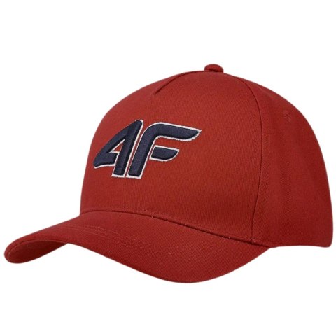 Czapka z daszkiem dla chłopca 4F M248 czerwona 4FJWSS24ACABM248 62S Czapka z daszkiem dla chłopca 4F M248 czerwona 4FJWSS24ACABM248 62S