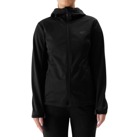 Kurtka damska softshell 4F F215 głęboka czerń 4FWSS24TSOFF215 20S Kurtka damska softshell 4F F215 głęboka czerń 4FWSS24TSOFF215 20S