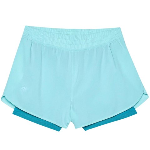 Spodenki damskie 4F FNK F497 niebieskie 4FWSS24TFSHF497 33S Spodenki damskie 4F FNK F497 niebieskie 4FWSS24TFSHF497 33S