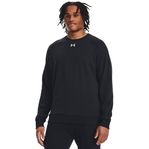 Bluza męska Under Armour Rival Fleece Crew czarna 1379755 001 Bluza męska Under Armour Rival Fleece Crew czarna 1379755 001