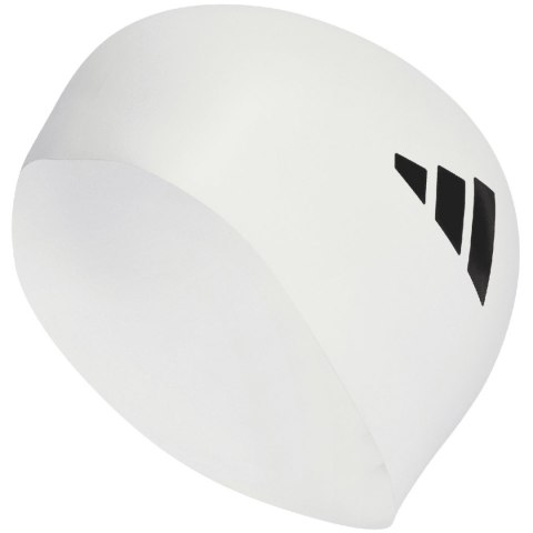 Czepek pływacki adidas 3-Stripes biały IU1902 Czepek pływacki adidas 3-Stripes biały IU1902