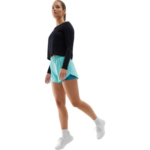 Koszulka damska longsleeve 4F F218 głęboka czerń 4FWSS24TFLOF218 20S Koszulka damska longsleeve 4F F218 głęboka czerń 4FWSS24TFLOF218 20S