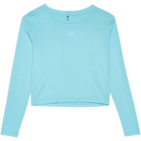 Koszulka damska longsleeve 4F F218 niebieska 4FWSS24TFLOF218 33S Koszulka damska longsleeve 4F F218 niebieska 4FWSS24TFLOF218 33S