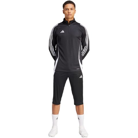 Spodnie męskie adidas Tiro 24 3/4 czarne IJ7671 Spodnie męskie adidas Tiro 24 3/4 czarne IJ7671