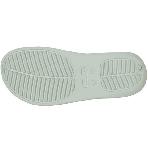 Klapki damskie Crocs Getaway Flip zielone 209589 3VS Klapki damskie Crocs Getaway Flip zielone 209589 3VS