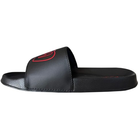 Klapki damskie Lee Cooper czarno-czerwone LCW-24-42-2483LA Klapki damskie Lee Cooper czarno-czerwone LCW-24-42-2483LA