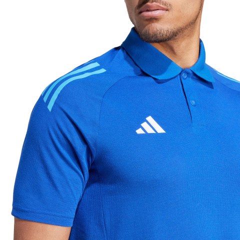 Koszulka męska adidas Tiro 24 Competition Polo niebieska IR7566 Koszulka męska adidas Tiro 24 Competition Polo niebieska IR7566