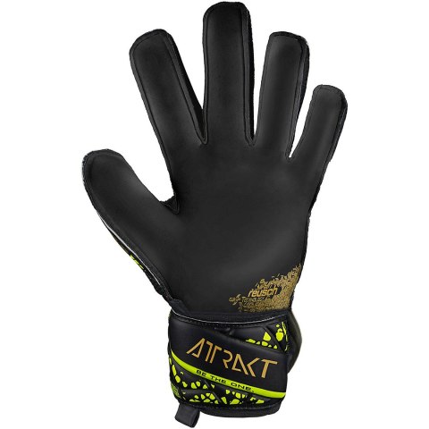Rękawice bramkarskie Reusch Attrakt Infinity Finger Support czarno-żółte 5470710 7739 Rękawice bramkarskie Reusch Attrakt Infinity Finger Support czarno-żółte 5470710 7739