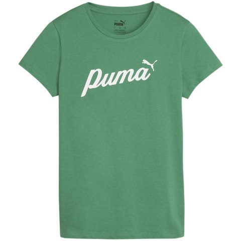 Koszulka damska Puma ESS+Script zielona 679315 86 Koszulka damska Puma ESS+Script zielona 679315 86