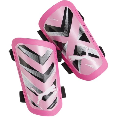 Ochraniacze piłkarskie Puma Ultra Light Strap różowo-białe 30875 08 Ochraniacze piłkarskie Puma Ultra Light Strap różowo-białe 30875 08