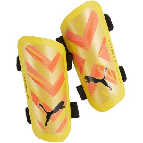 Ochraniacze piłkarskie Puma Ultra Light Strap żółto-pomarańczowe 30875 09 Ochraniacze piłkarskie Puma Ultra Light Strap żółto-pomarańczowe 30875 09