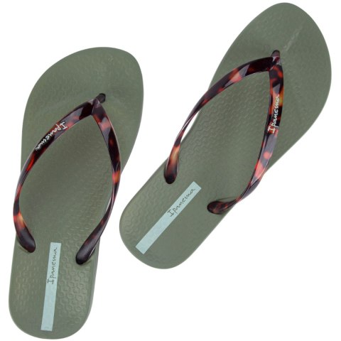 Klapki damskie Ipanema Anat khaki 83475-AJ405 Klapki damskie Ipanema Anat khaki 83475-AJ405