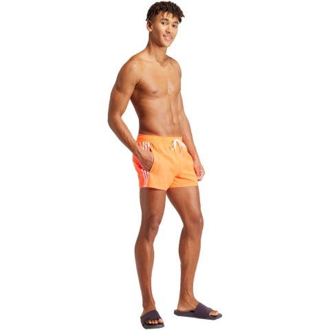 Spodenki kąpielowe męskie adidas 3-Stripes CLX Swim Shorts pomarańczowe IS2053 Spodenki kąpielowe męskie adidas 3-Stripes CLX Swim Shorts pomarańczowe IS2053