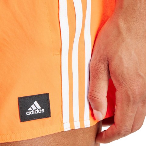 Spodenki kąpielowe męskie adidas 3-Stripes CLX Swim Shorts pomarańczowe IS2053 Spodenki kąpielowe męskie adidas 3-Stripes CLX Swim Shorts pomarańczowe IS2053