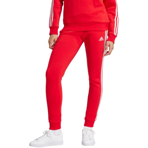 Spodnie damskie adidas Essentials 3-Stripes Fleece czerwone IY1719 Spodnie damskie adidas Essentials 3-Stripes Fleece czerwone IY1719