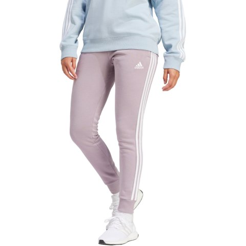 Spodnie damskie adidas Essentials 3-Stripes Fleece fioletowe IR5403 Spodnie damskie adidas Essentials 3-Stripes Fleece fioletowe IR5403