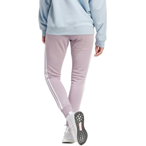 Spodnie damskie adidas Essentials 3-Stripes Fleece fioletowe IR5403 Spodnie damskie adidas Essentials 3-Stripes Fleece fioletowe IR5403
