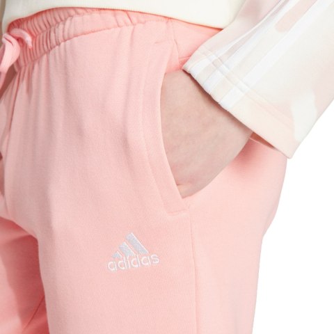 Spodnie damskie adidas Linear French Terry Cuffed jasnoróżowe IY9200 Spodnie damskie adidas Linear French Terry Cuffed jasnoróżowe IY9200