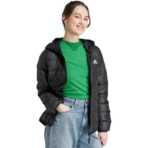 Kurtka damska adidas Essentials Light Down Hooded czarna HZ5724 Kurtka damska adidas Essentials Light Down Hooded czarna HZ5724