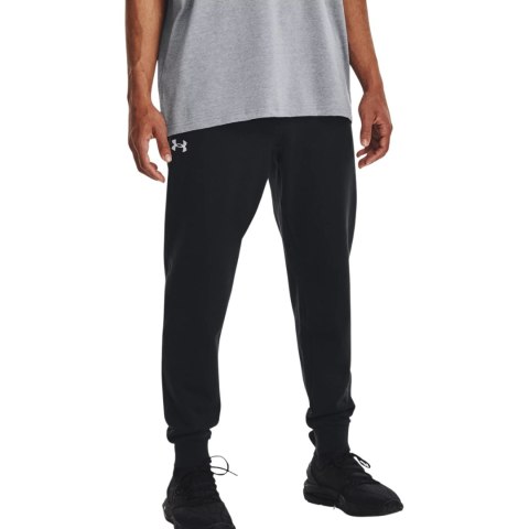 Spodnie męskie Under Armour Rival Fleece Joggers czarne 1379774 001 Spodnie męskie Under Armour Rival Fleece Joggers czarne 1379774 001