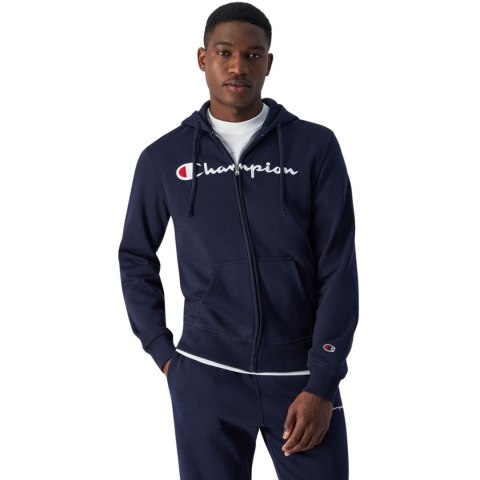 Bluza męska Champion Full Zip Hoodie granatowa 220255 BS501 Bluza męska Champion Full Zip Hoodie granatowa 220255 BS501