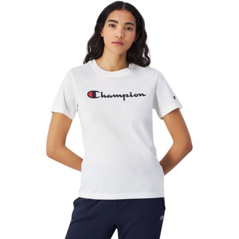 Koszulka damska Champion SS Tee biała 117534 WW001 Koszulka damska Champion SS Tee biała 117534 WW001