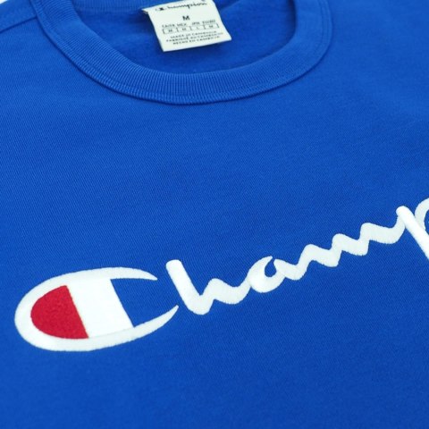 Bluza męska Champion Crewneck Sweatshirt niebieska 220254 BS008 Bluza męska Champion Crewneck Sweatshirt niebieska 220254 BS008