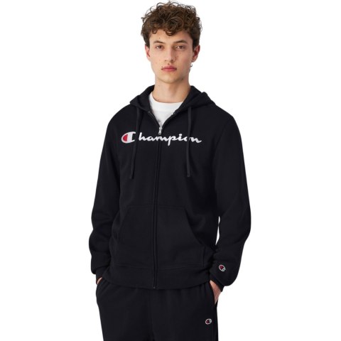 Bluza męska Champion Full Zip Hoodie czarna 220255 KK001 Bluza męska Champion Full Zip Hoodie czarna 220255 KK001