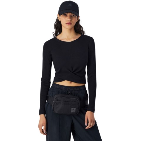 Koszulka damska Champion Crewneck Croptop czarna 117435 KK001 Koszulka damska Champion Crewneck Croptop czarna 117435 KK001