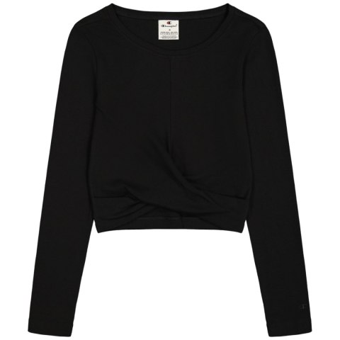 Koszulka damska Champion Crewneck Croptop czarna 117435 KK001 Koszulka damska Champion Crewneck Croptop czarna 117435 KK001