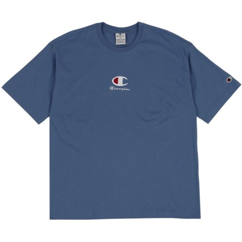 Koszulka męska Champion Crewneck niebieska 220270 BS099 Koszulka męska Champion Crewneck niebieska 220270 BS099