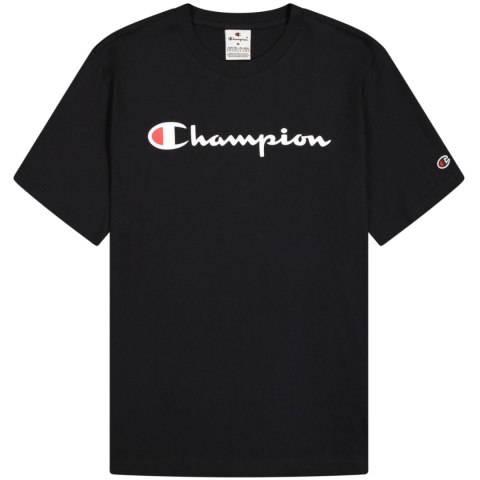Koszulka męska Champion SS Tee czarna 220256 KK001 Koszulka męska Champion SS Tee czarna 220256 KK001
