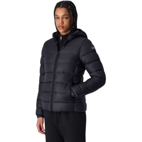 Kurtka damska Champion Hooded Polyfilled czarna 117568 KK001 Kurtka damska Champion Hooded Polyfilled czarna 117568 KK001