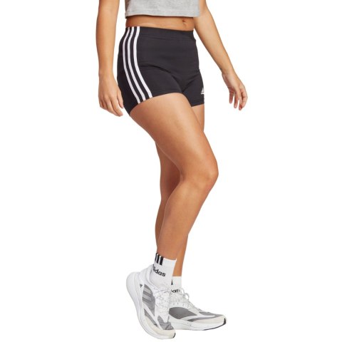 Spodenki damskie adidas Essentials 3-Stripes Single Jersey Booty czarne IC0757 Spodenki damskie adidas Essentials 3-Stripes Single Jersey Booty czarne IC0757