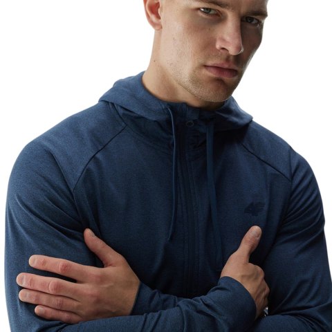 Bluza męska 4F M404 granat melanż 4FWAW24TFSWM404 31M Bluza męska 4F M404 granat melanż 4FWAW24TFSWM404 31M