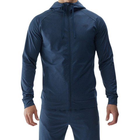 Bluza męska 4F M404 granat melanż 4FWAW24TFSWM404 31M Bluza męska 4F M404 granat melanż 4FWAW24TFSWM404 31M