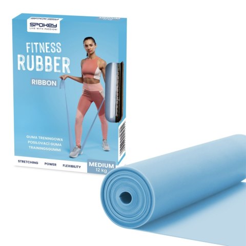 Guma Fitness Spokey Ribbon Medium niebieska 941950 Guma Fitness Spokey Ribbon Medium niebieska 941950