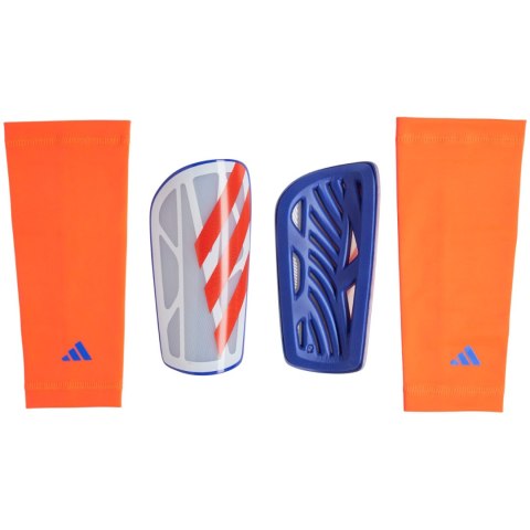 Ochraniacze piłkarskie adidas Tiro League szaro-pomarańczowo-niebieskie IW3790 Ochraniacze piłkarskie adidas Tiro League szaro-pomarańczowo-niebieskie IW3790