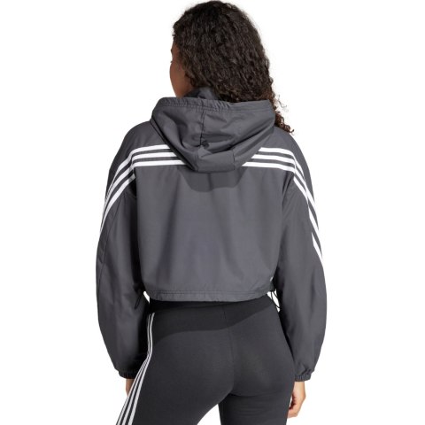 Kurtka damska adidas FI 3S WND WB szara IS3660 Kurtka damska adidas FI 3S WND WB szara IS3660