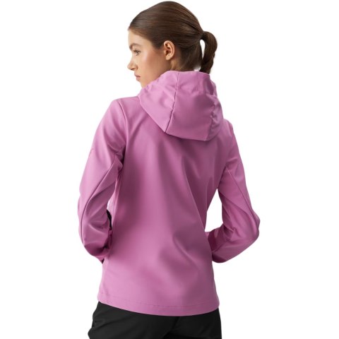 Kurtka damska softshell 4F F285 różowa 4FWAW24TSOFF285 54S Kurtka damska softshell 4F F285 różowa 4FWAW24TSOFF285 54S