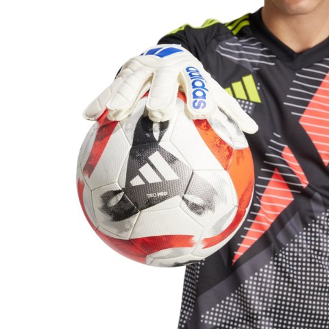 Rękawice bramkarskie adidas Copa Club Goalkeeper biało-niebieskie IX3835 Rękawice bramkarskie adidas Copa Club Goalkeeper biało-niebieskie IX3835