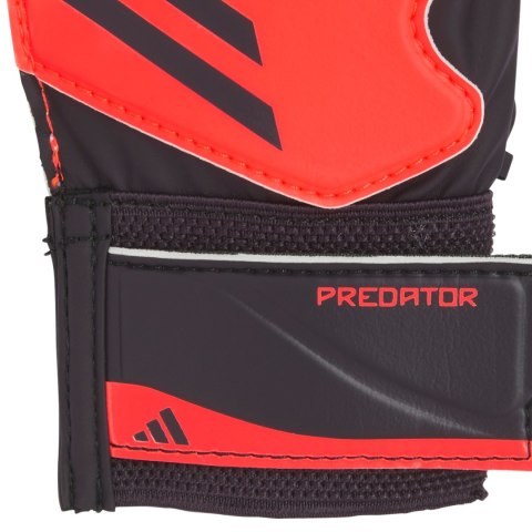 Rękawice bramkarskie dla dzieci adidas Predator Training Goalkeeper czerwono-czarne IX3873 Rękawice bramkarskie dla dzieci adidas Predator Training Goalkeeper czerwono-czarne IX3873