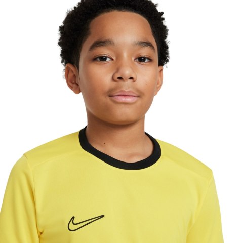 Koszulka dla dzieci Nike Dri-Fit Academy 25 SS żółta FZ9758 719 Koszulka dla dzieci Nike Dri-Fit Academy 25 SS żółta FZ9758 719
