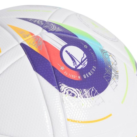Piłka nożna adidas Women's Euro25 League biało-fioletowa JH1262 Piłka nożna adidas Women's Euro25 League biało-fioletowa JH1262