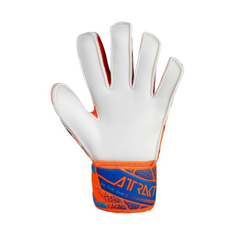 Rękawice bramkarskie Reusch Attrakt Solid Finger Support Junior niebiesko-pomarańczowe 5472510 2290 Rękawice bramkarskie Reusch Attrakt Solid Finger Support Junior niebiesko-pomarańczowe 5472510 2290